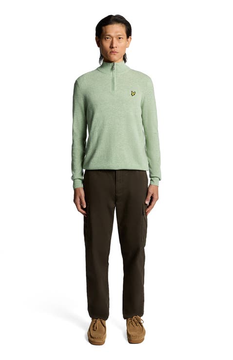 Lambswool Blend Quarter Zip Sweater