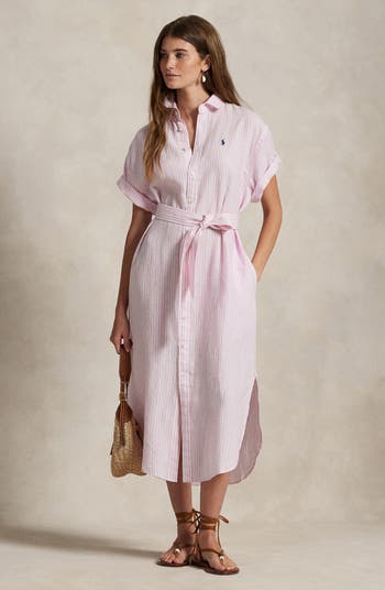 ☆要在庫確認☆Polo Ralph Lauren Linen Dress Ralph Lauren Linen Midi Shirt Dress | Bloomingdale's