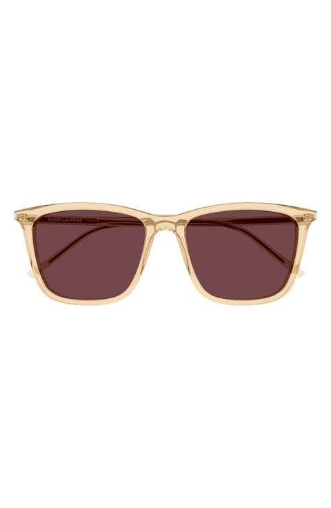 56mm Rectangular Sunglasses