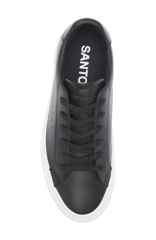 Santo Studio Balboa Low Top Sneaker In Black