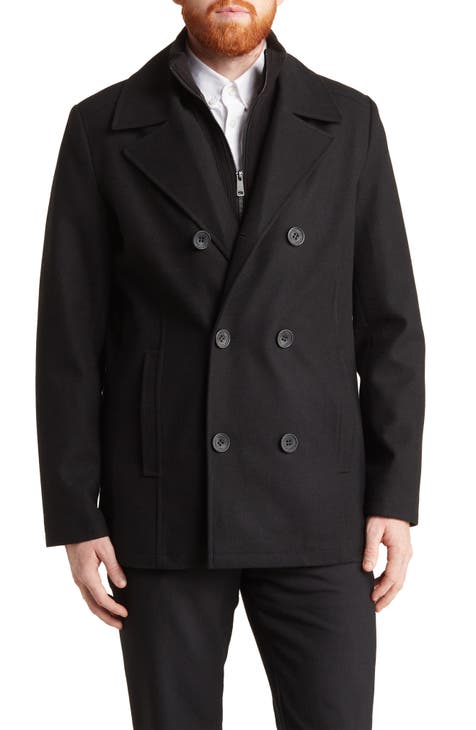 Men s Black Peacoats Wool Coats Nordstrom Rack