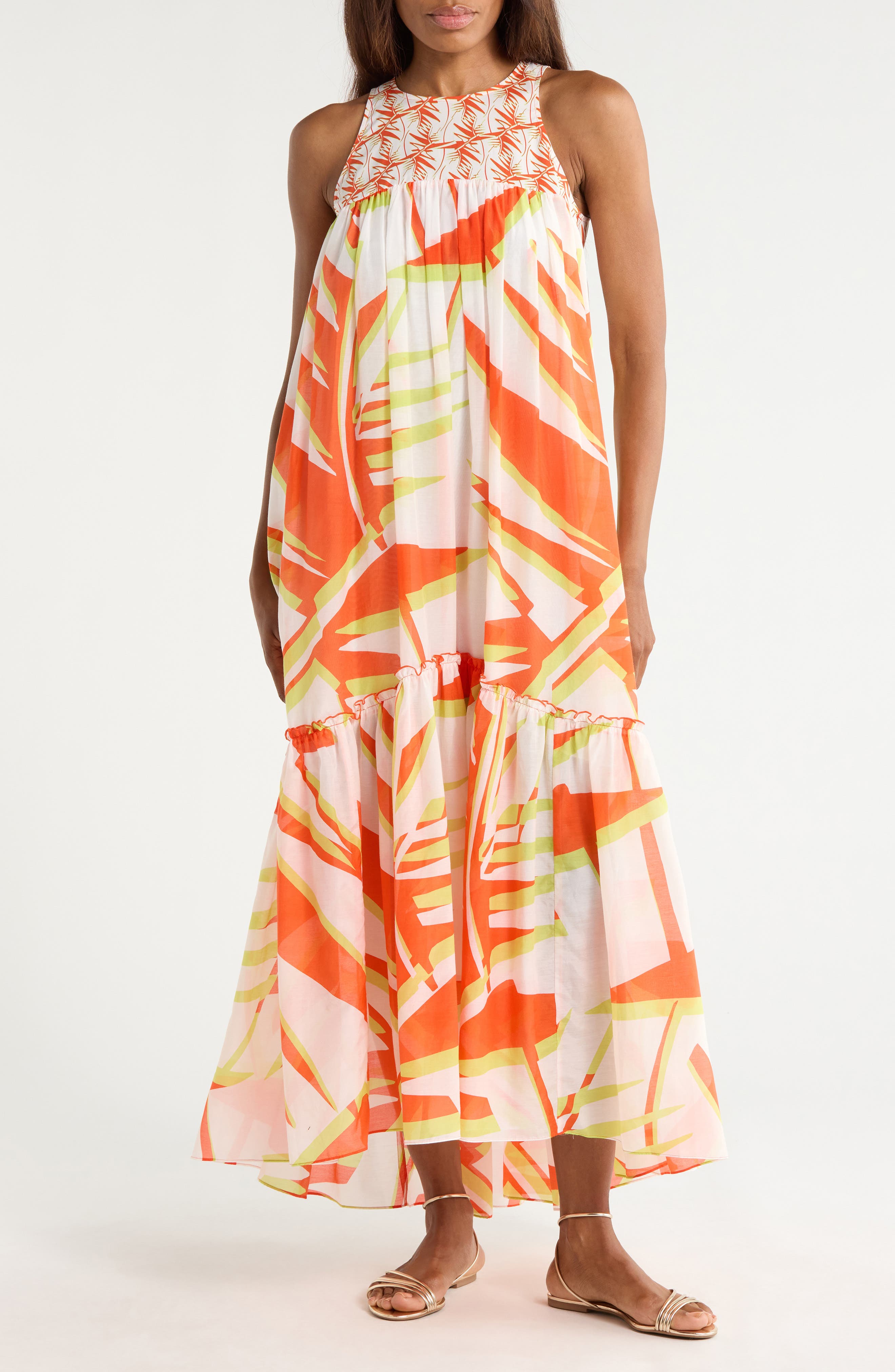 DVF Melisse Cotton & Silk Maxi Dress
