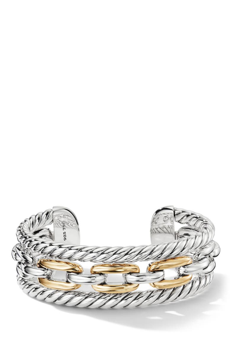 David Yurman Wellesley Link Multistack Bracelet with 18K Gold, Main, color, 
