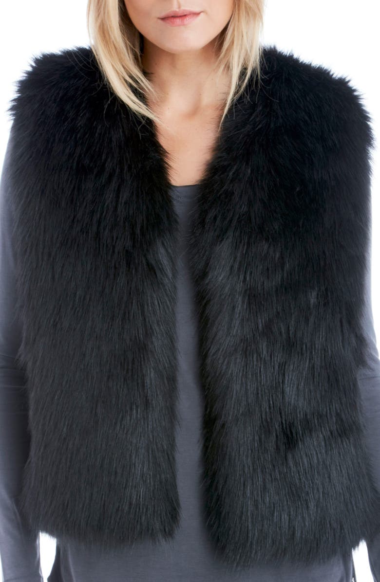 Sole Society Faux Fur Vest, Main, color,