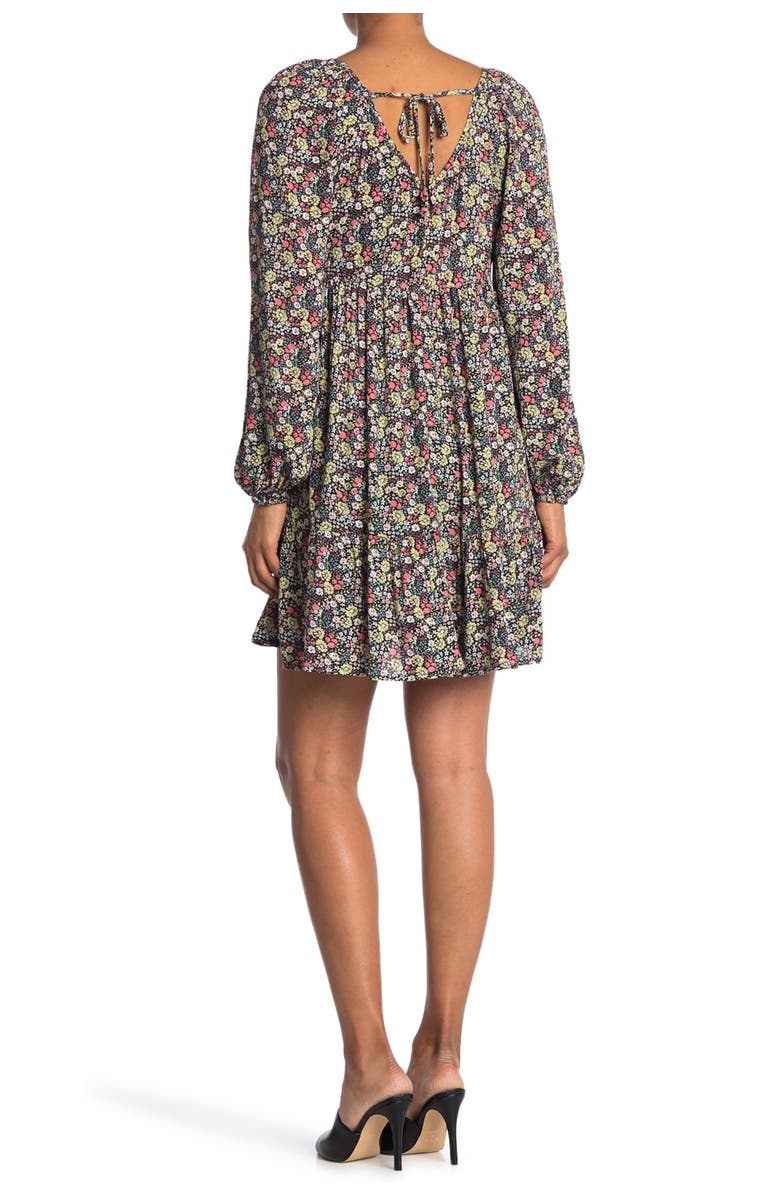 KENEDIK Gauze Ditsy Print Tiered Dress, Alternate, color,