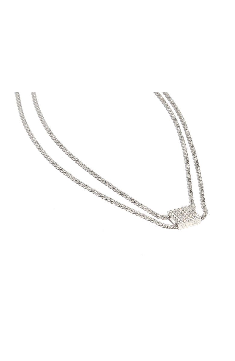 ZARUX Delicate Square Necklace, Alternate, color, 