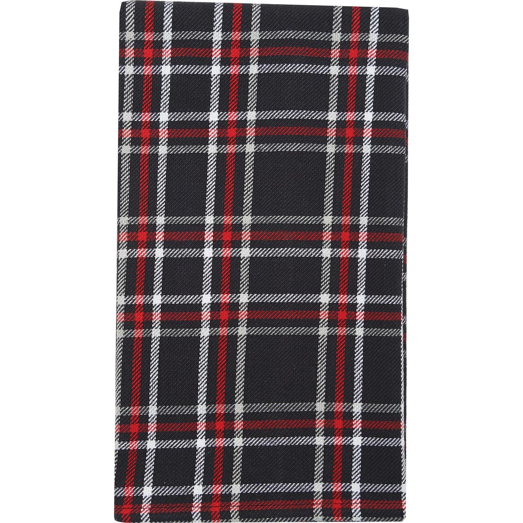 C & F Home C&f Home 27' X 18" Poinsetta Plaid Woven Cotton Kitchen Dish Towel Red White And Black Plaid In Multi