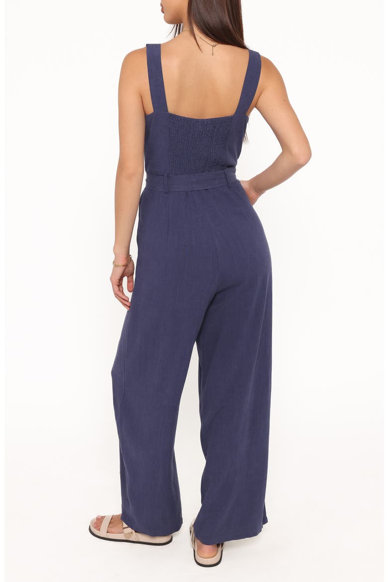 Rachel Flare Leg Jumpsuit, Alternate, color, NAVY