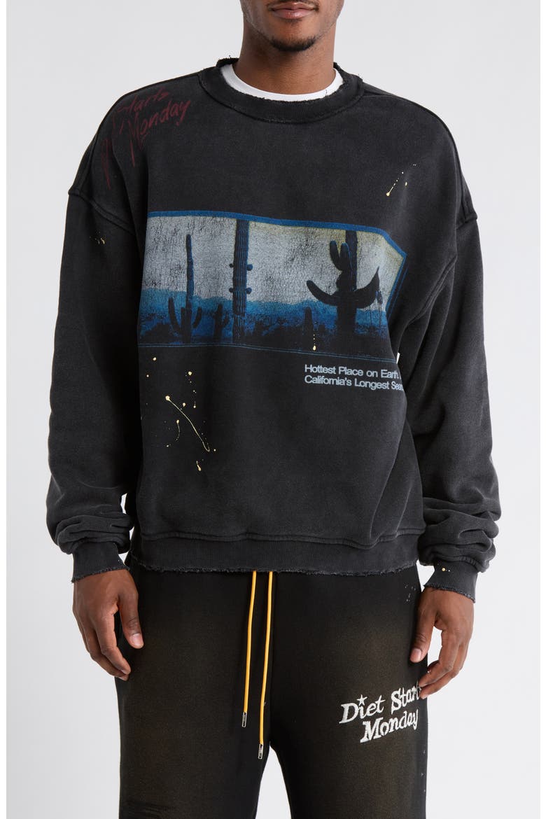 Death Valley Graphic Sweatshirt, Main, color, VINTAGE BLACK
