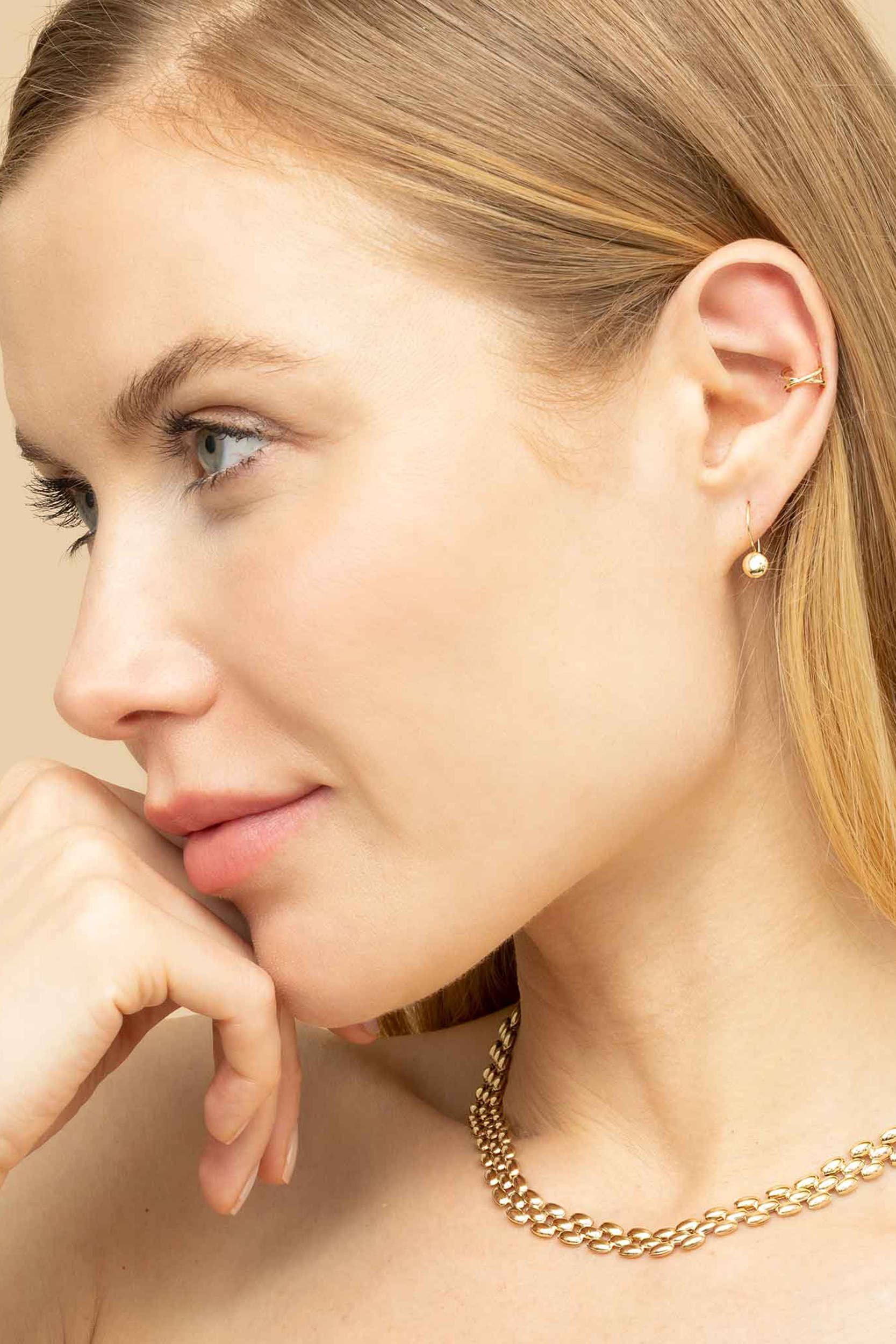 Oradina 14K Gold West Side Ear Cuff (Women) | Nordstrom