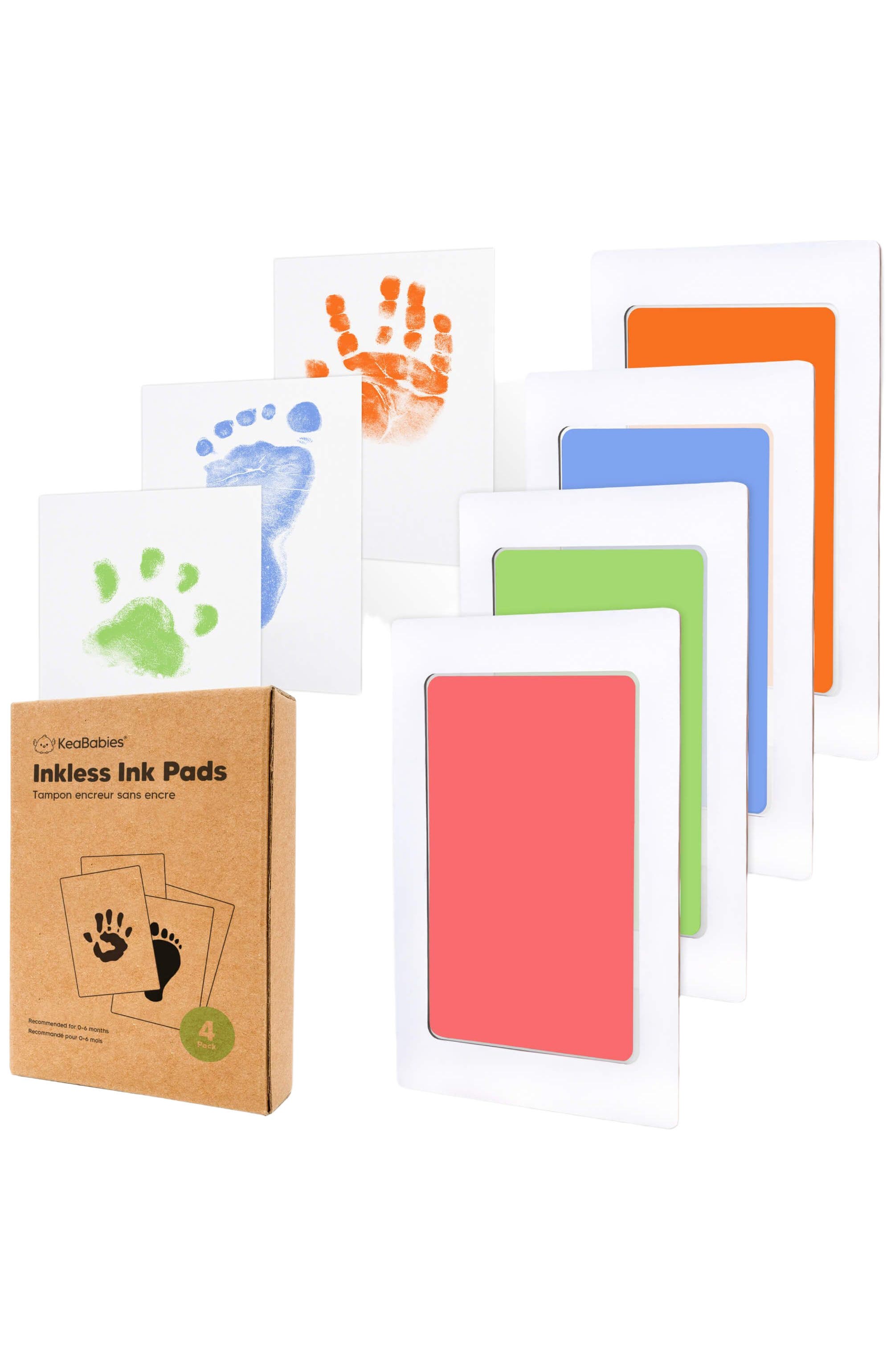 KeaBabies 4-Pack Inkless Ink Pads in Candy 