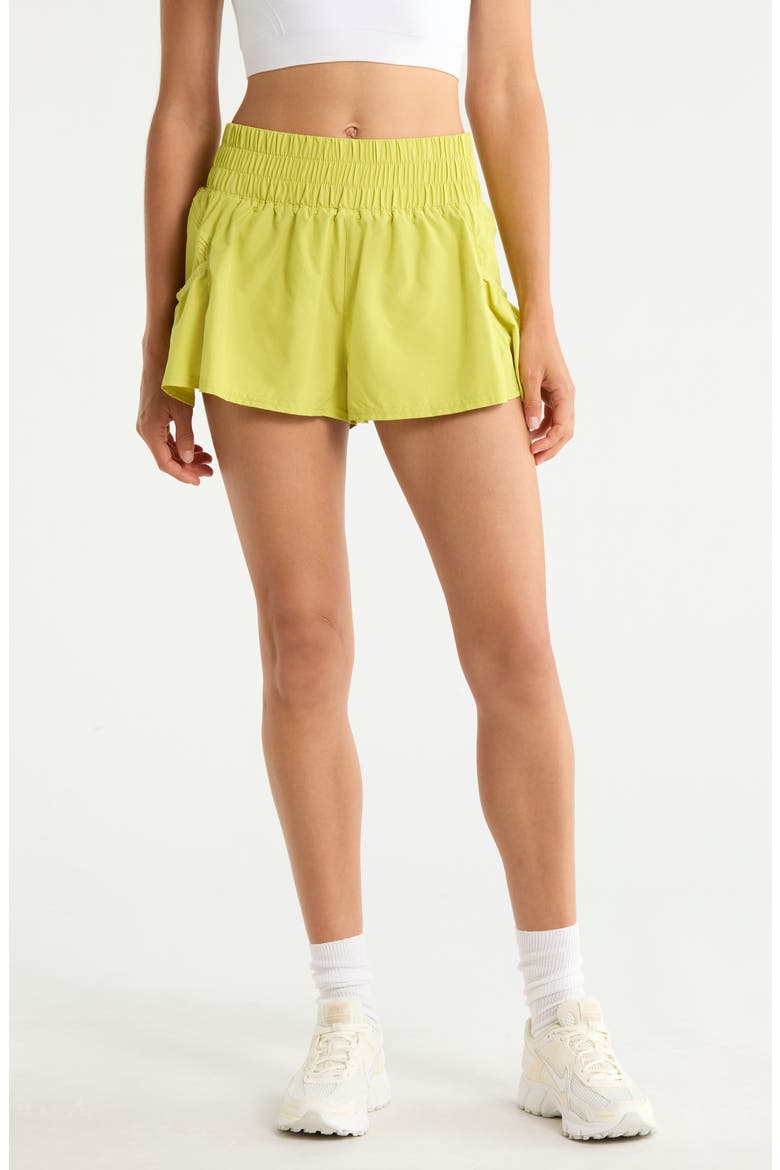 FP Movement Get Your Flirt On Shorts, Main, color, HONEYDEW