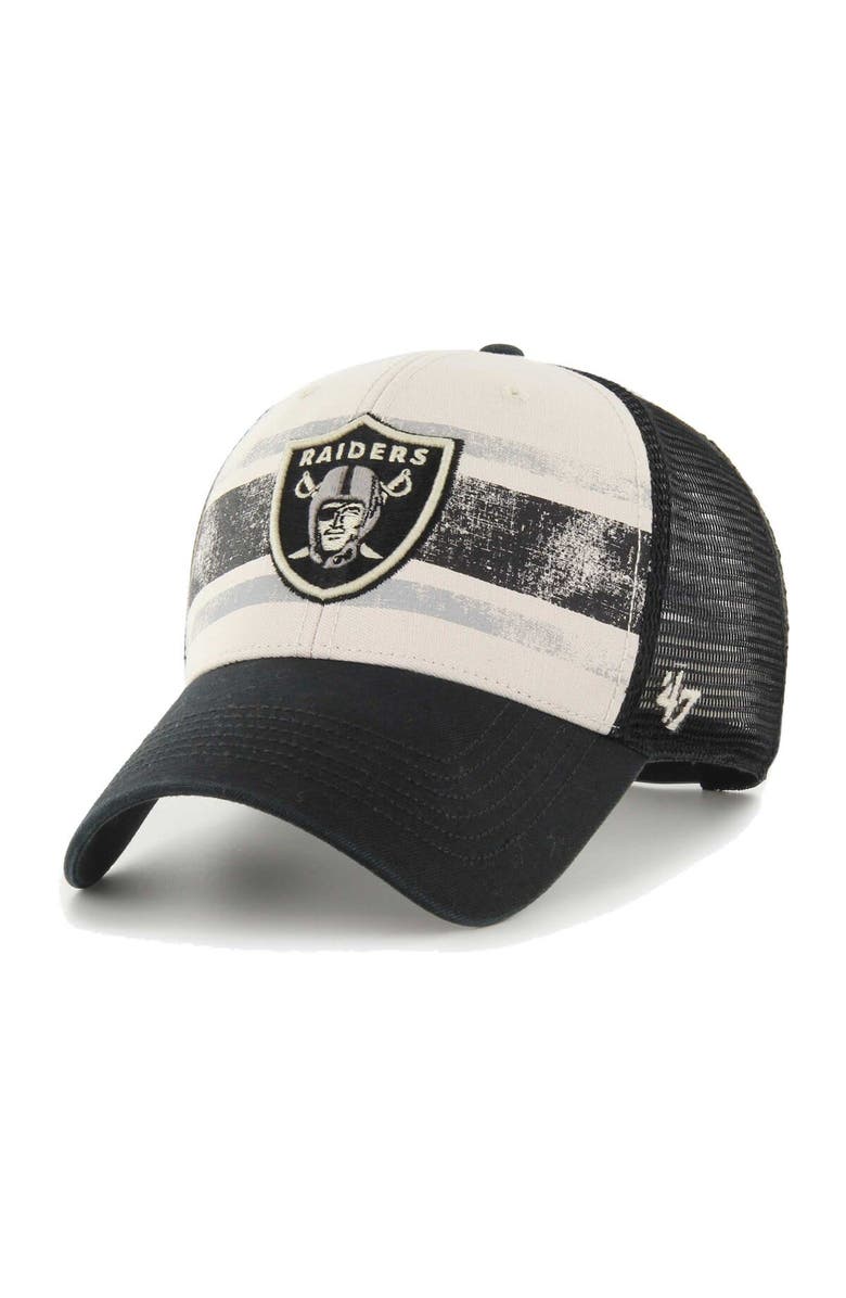 '47 Men's '47 Cream Las Vegas Raiders Breakout MVP Trucker Adjustable Hat, Main, color, Cream