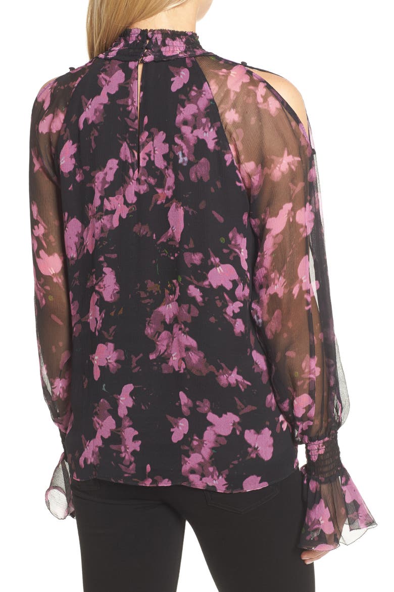Sabrina Silk Blouse, Alternate, color, PETALBLOOM