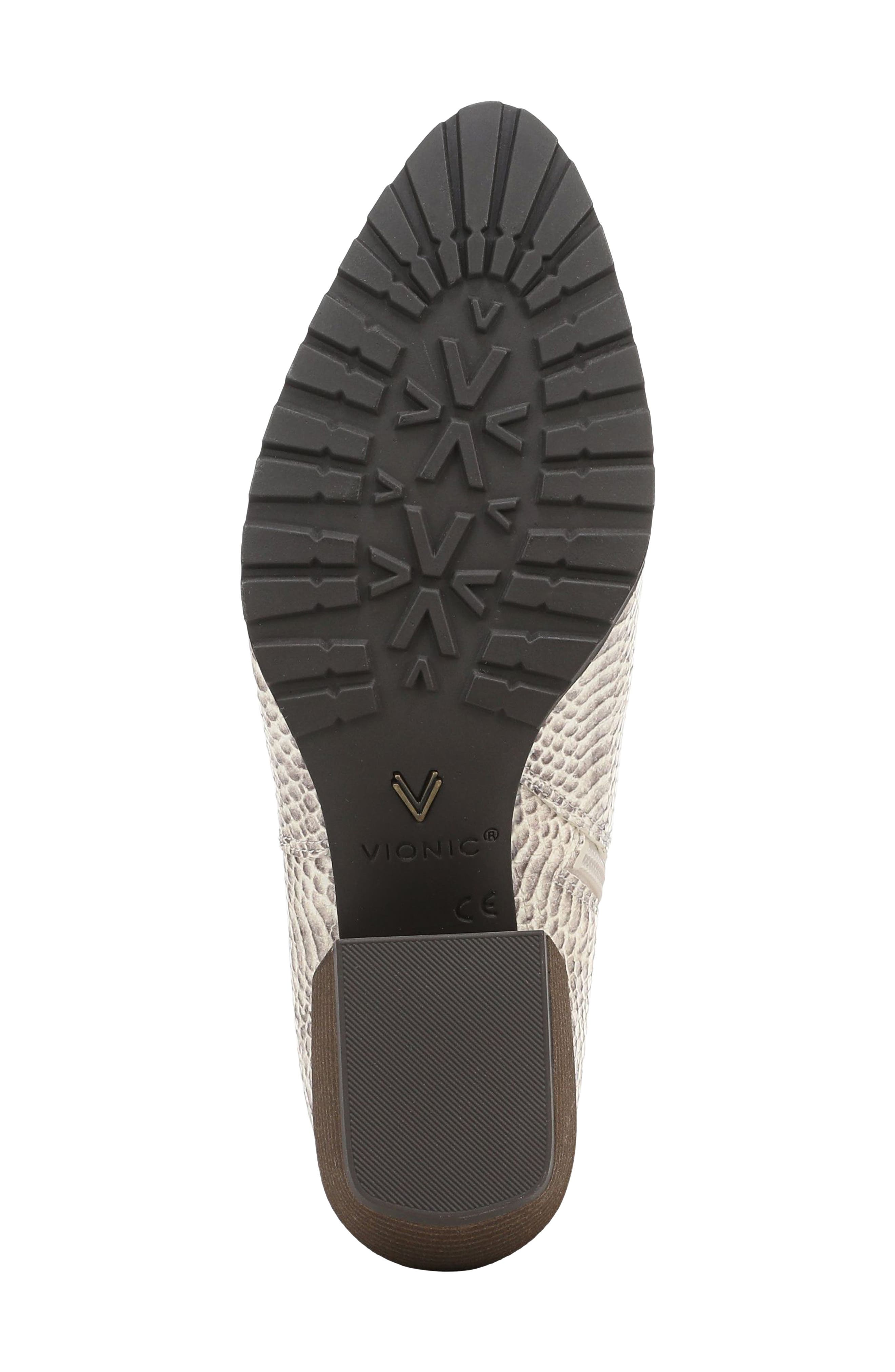 Bianca Leather Bootie, Alternate, color, IVORY PYTHON EMBOSSED LEATHER