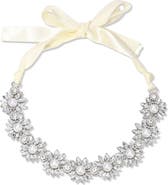 EYE CANDY LOS ANGELES Allegra Imitation Pearl & Crystal Choker Necklace