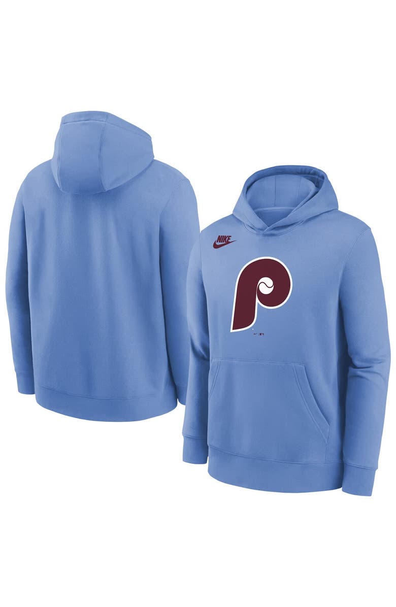 Nike Youth Nike  Light Blue Philadelphia Phillies Club Fleece Hoodie, Main, color, Light Blue