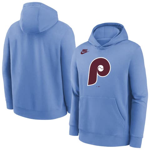 Youth Nike  Light Blue Philadelphia Phillies Club Fleece Hoodie