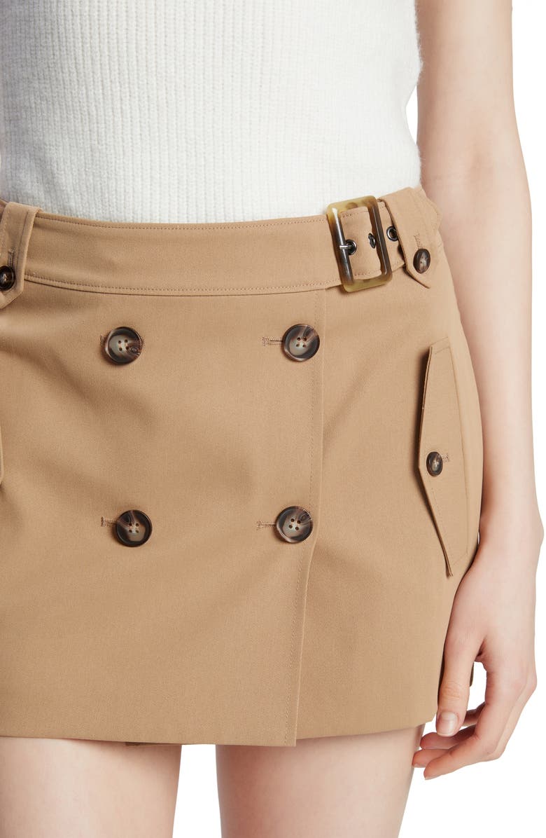 Bardot Jadey Mid Rise Mini Skirt, Alternate, color, Camel