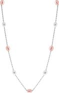 EFFY Sterling Silver Freshwater Pearl Station Necklace