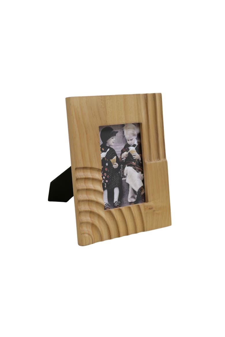 Concentric Carved Photo Frame 4x6, Alternate, color, Brown