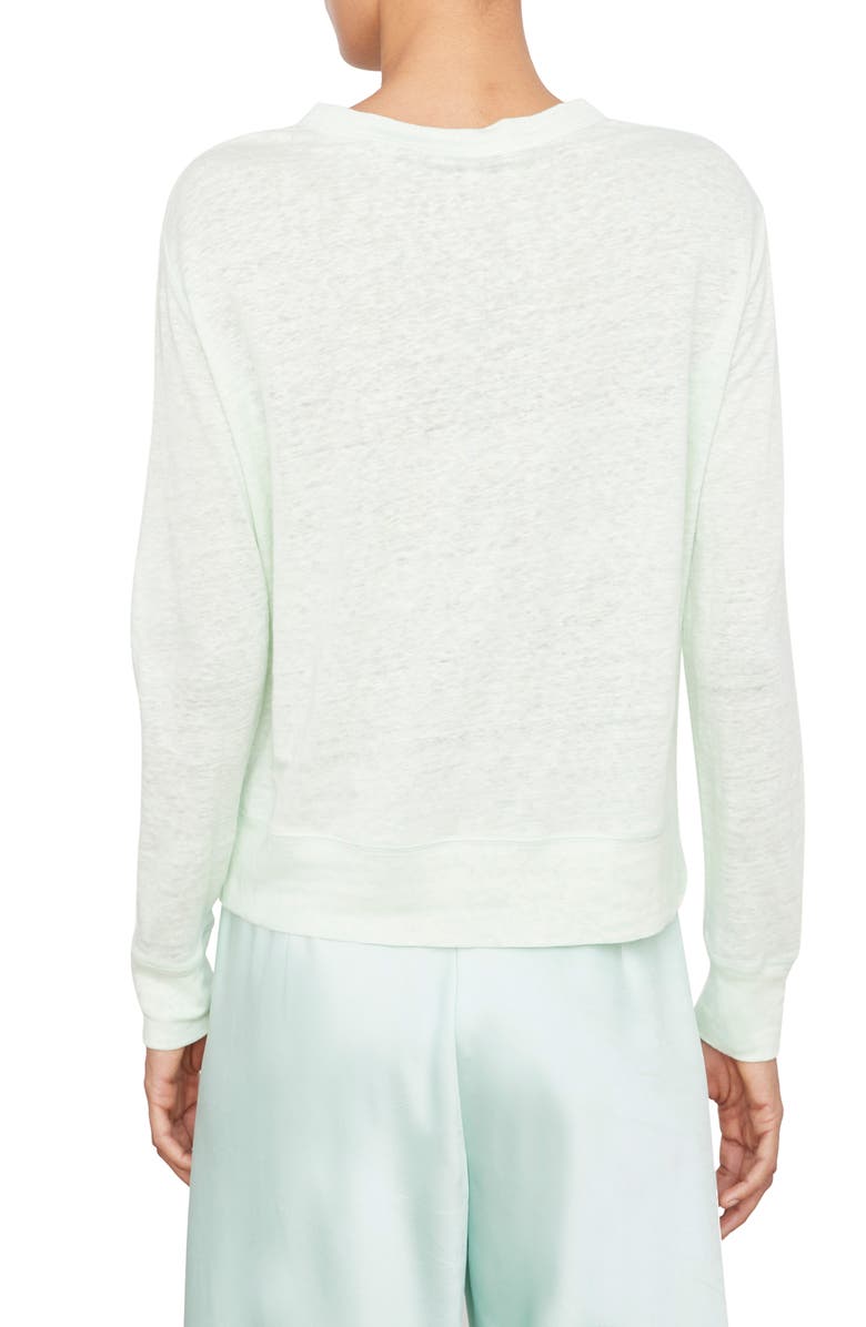Vince Long Sleeve Linen T-Shirt, Alternate, color, 