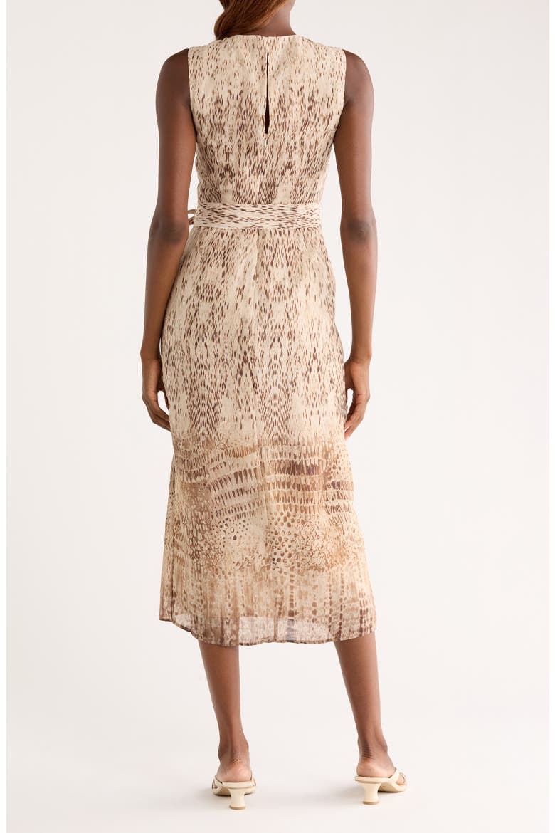 Presley Mixed Print Sleeveless Dress, Alternate, color, NEUTRAL