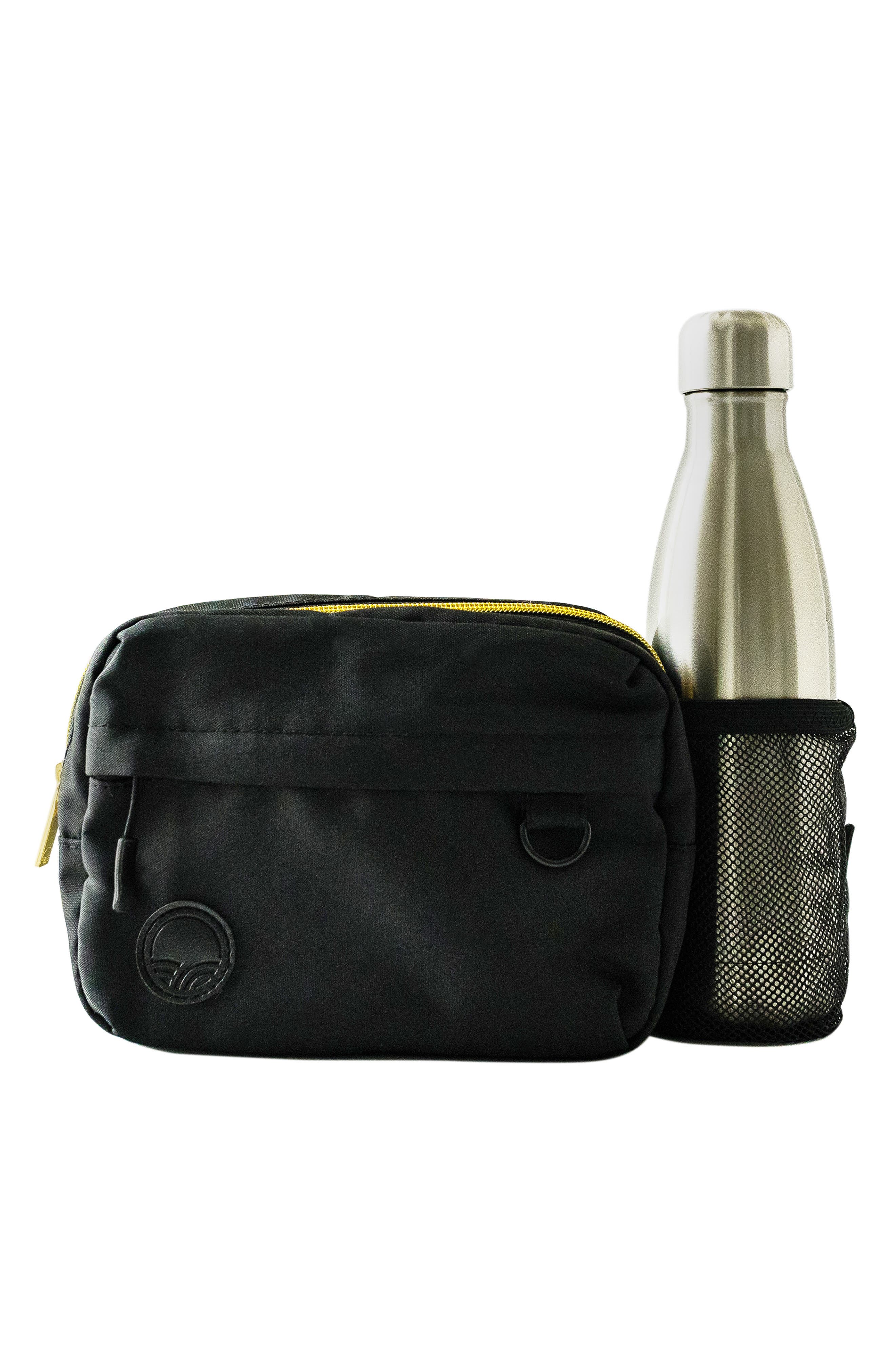 The Mini Pack Belt Bag, Alternate, color, BLACK/GOLD