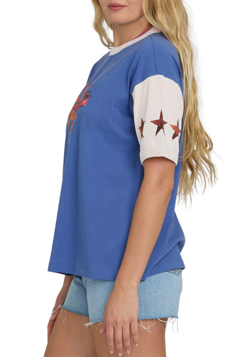 Tropics Co Graphic Ringer T-Shirt, Alternate, color, DUTCH BLUE