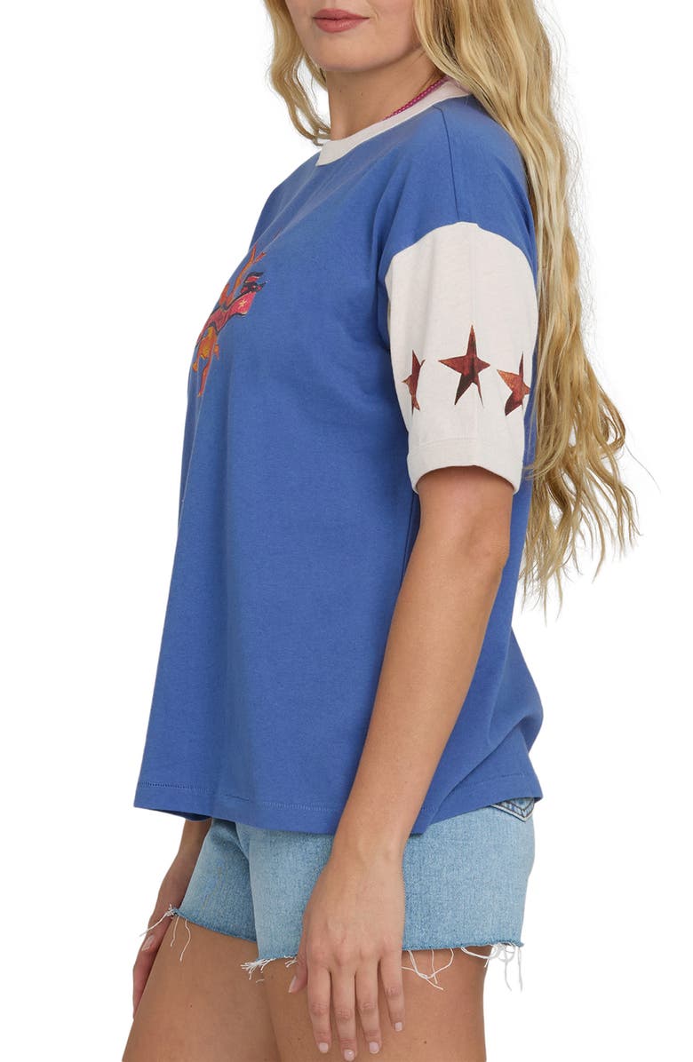 Billabong Tropics Co Graphic Ringer T-Shirt, Alternate, color, Dutch Blue