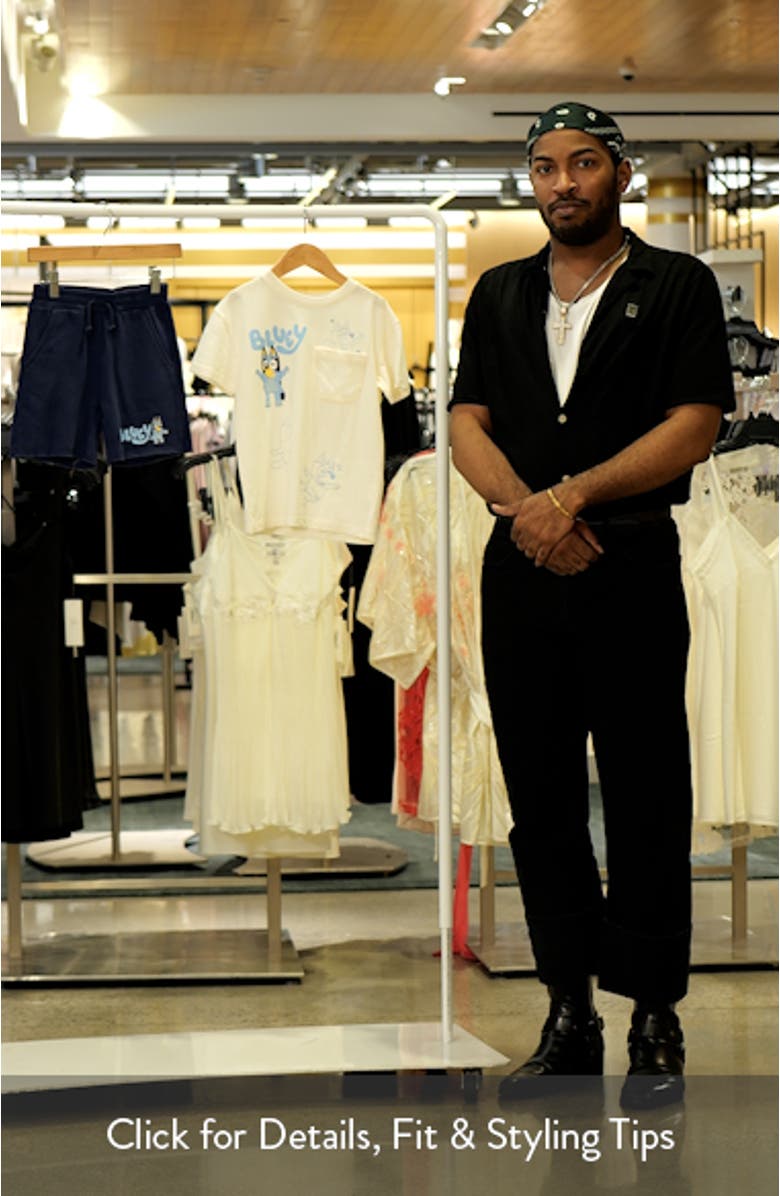 Kids' Bluey Mesh Pocket T-Shirt & Shorts Set, sales video thumbnail