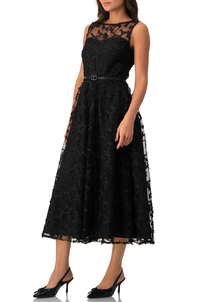 Sleeveless Textured Maxi Dress, Alternate, color, Black