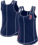 WEAR by Erin Andrews Women's WEAR by Erin Andrews Navy Boston Red Sox Contrast Stitch Tank Top