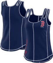 WEAR by Erin Andrews Women's WEAR by Erin Andrews Navy Boston Red Sox Contrast Stitch Tank Top