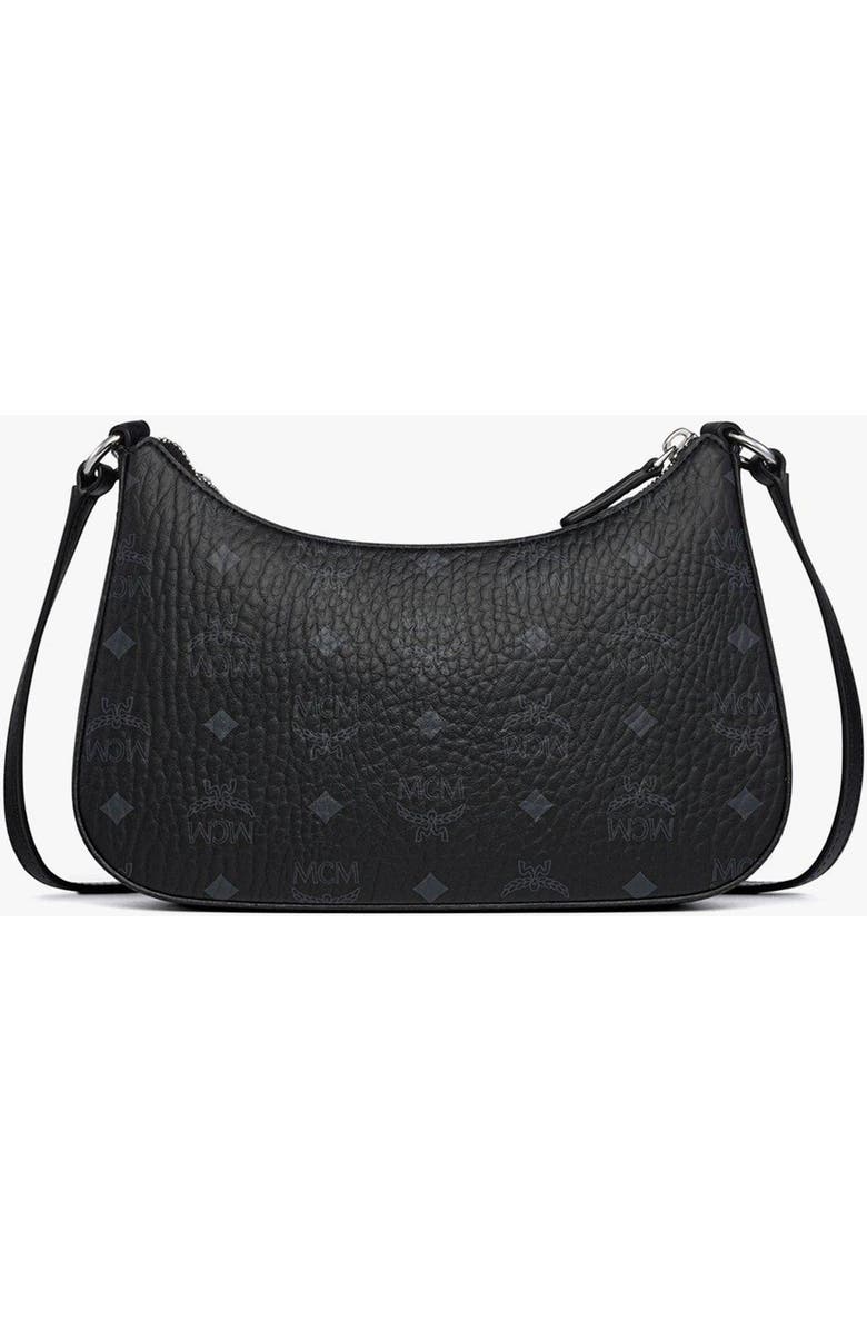 MCM Aren Duo Hobo in Visetos, Alternate, color, Black