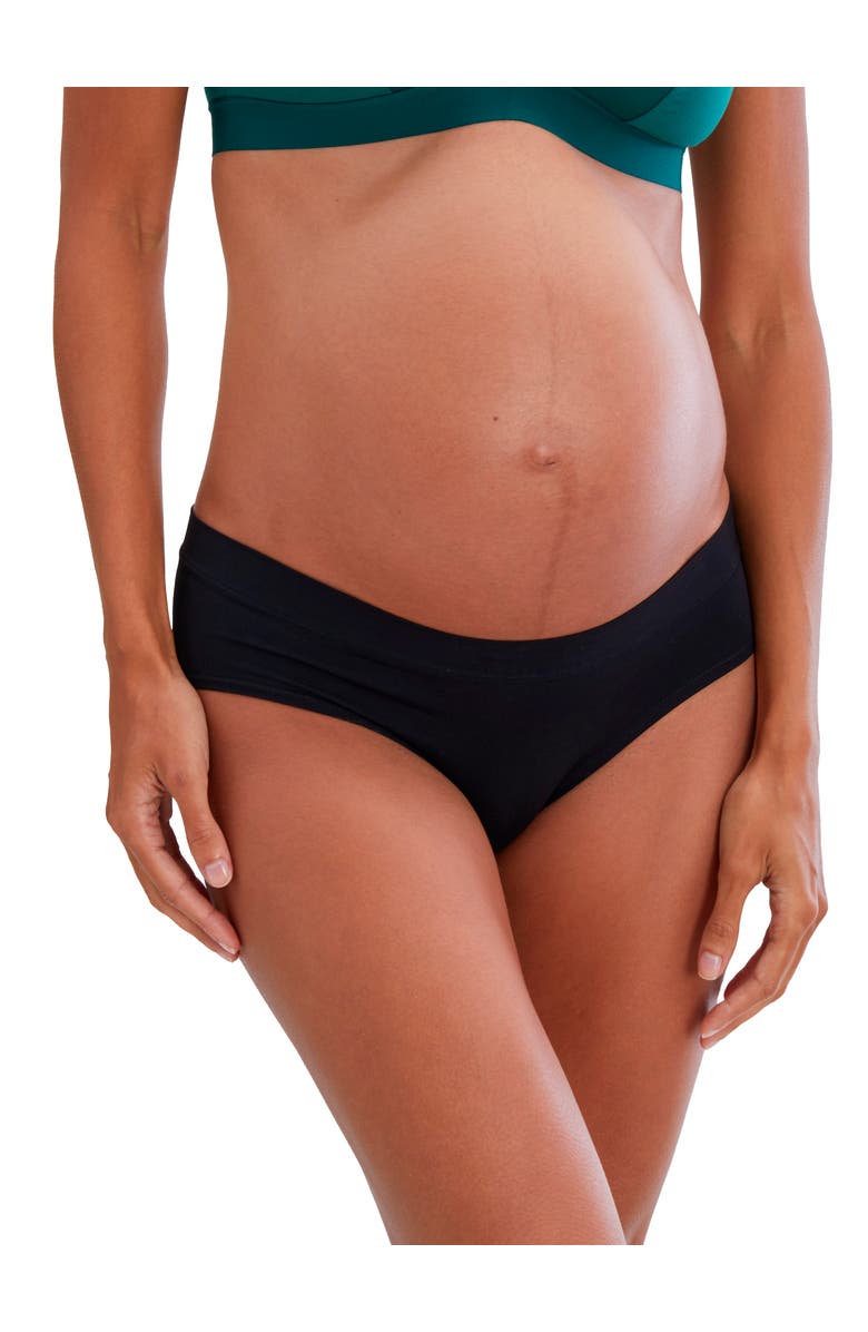 Ingrid & Isabel Cooling Seamless Maternity Underwear, 3-Pack, Alternate, color, Black