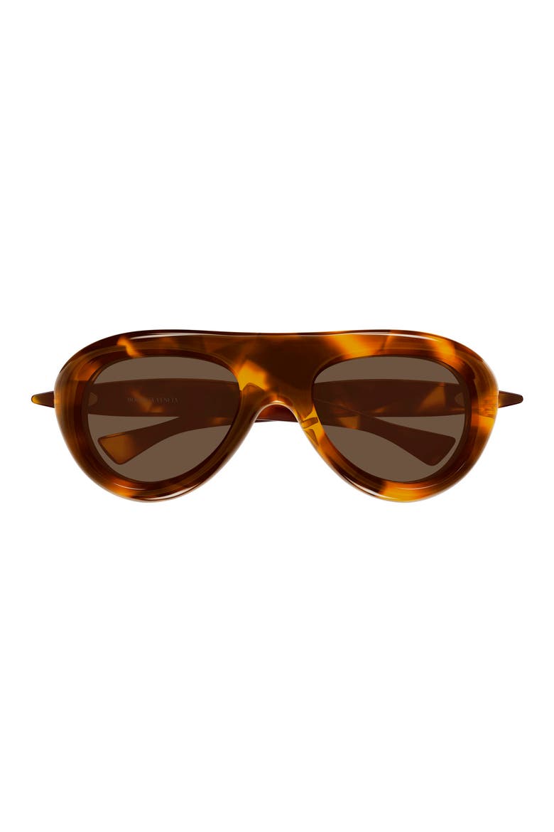 Gender Inclusive BV1483S 54mm Polarized Gradient Aviator Sunglasses, Main, color, HAVANA