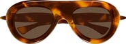 Bottega Veneta Gender Inclusive BV1483S 54mm Polarized Gradient Aviator Sunglasses