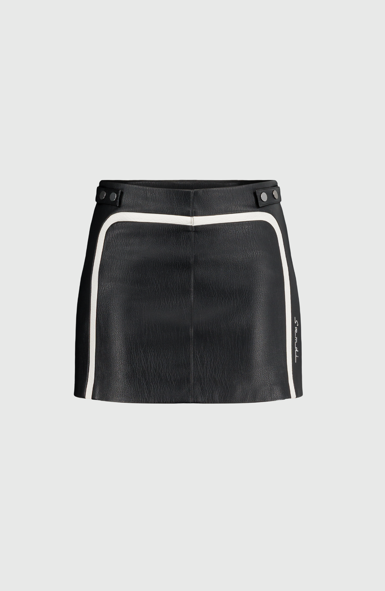SAEMDI Calix Biker Shirt, Main, color, Black / White