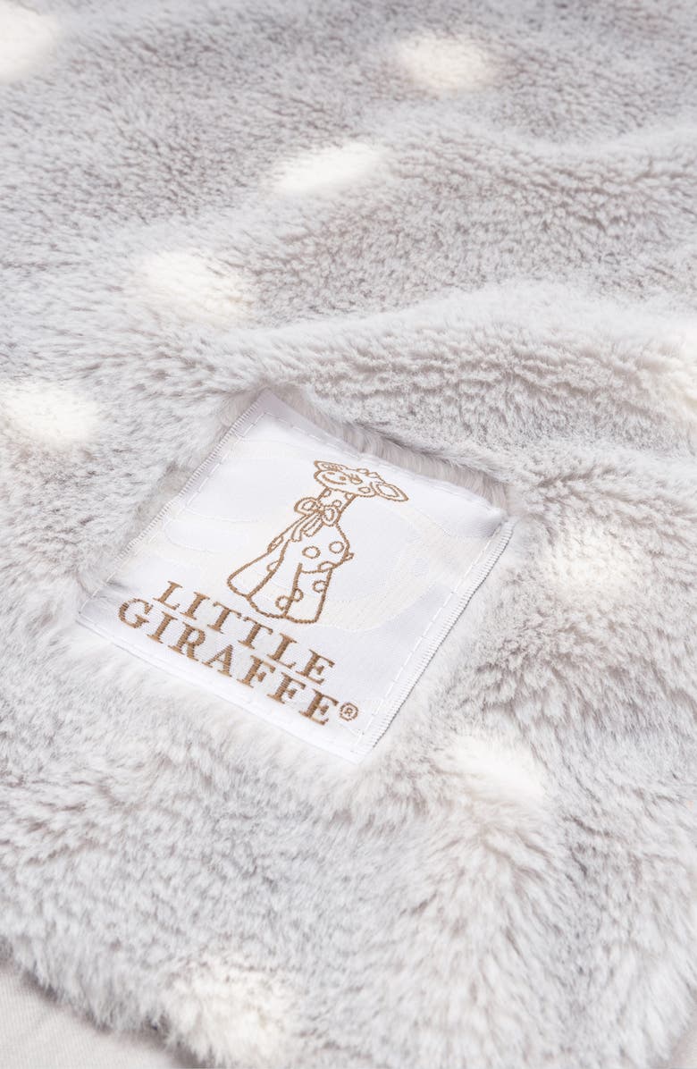 Little Giraffe Luxe Urchin Blanket, Alternate, color, Silver