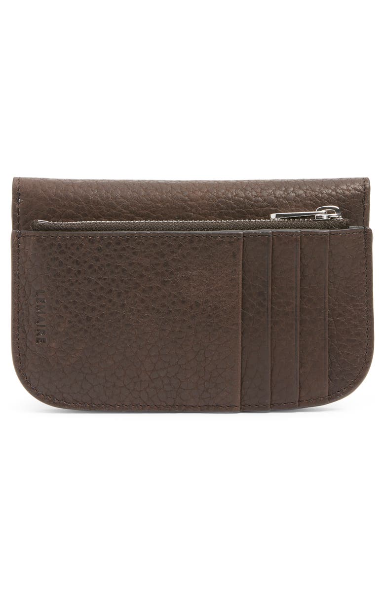 Lemaire Soft Tab Leather Card Holder, Alternate, color, Dark Chocolate