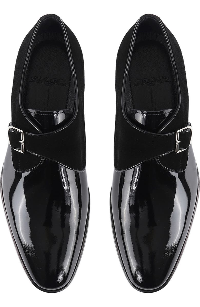 VELLAPAIS Alpine Monk Strap Loafer, Alternate, color, Black
