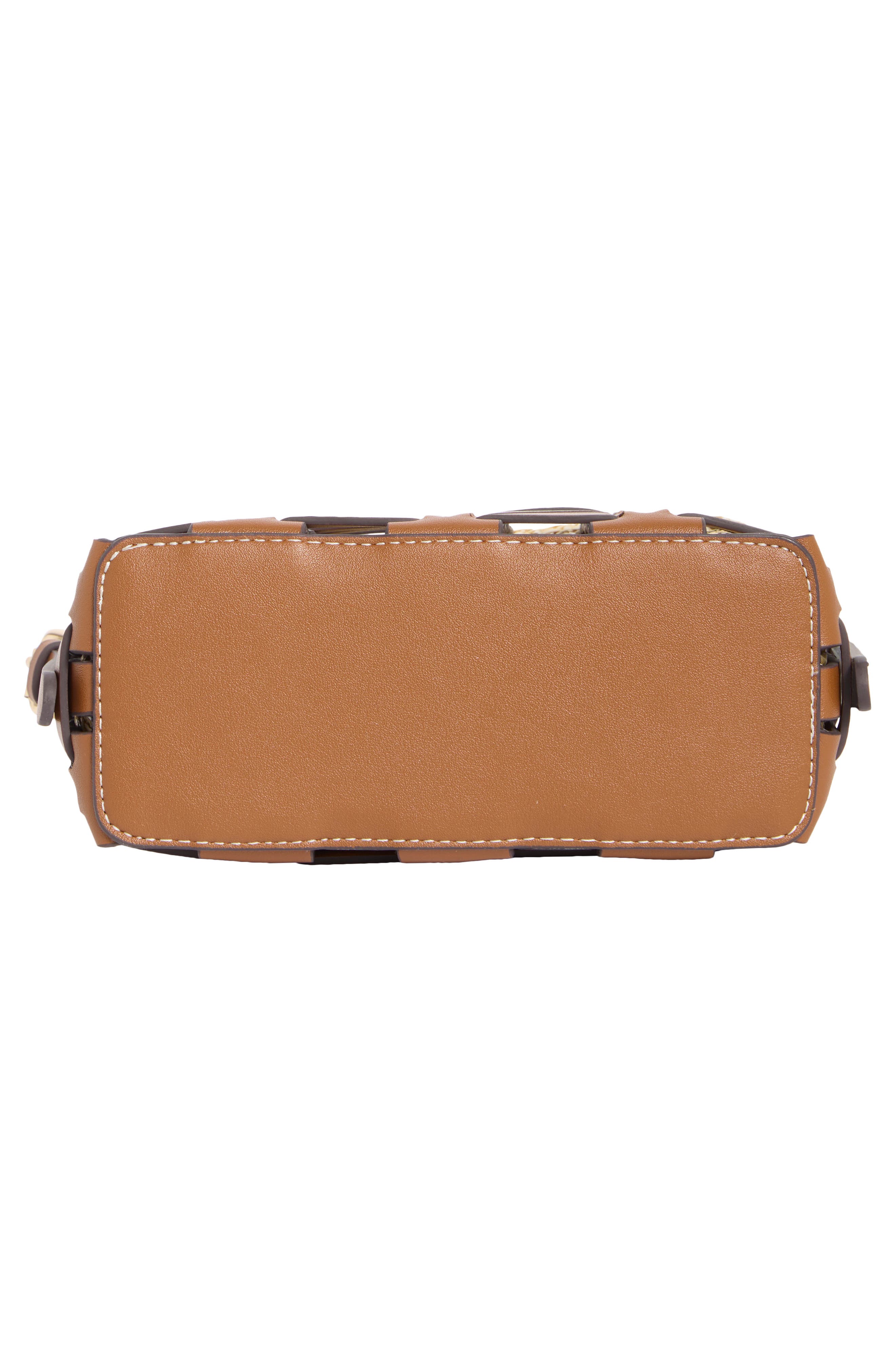 Dolce Vita Cassis Faux Leather Crossbody Bag, Alternate, color, Saddle