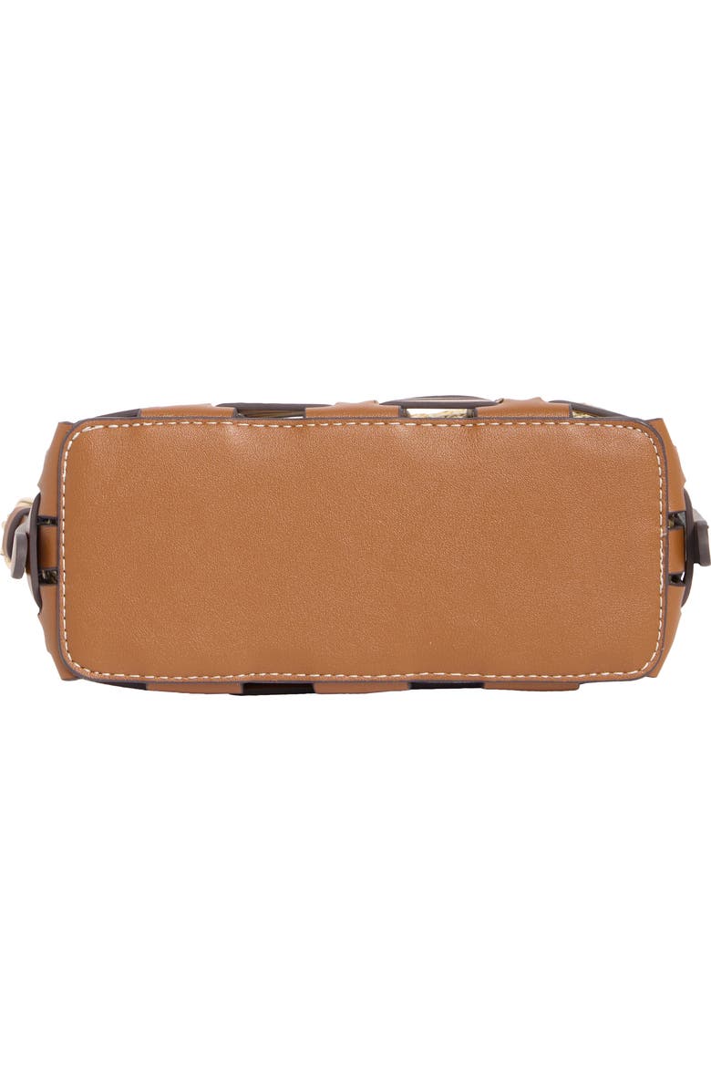 Dolce Vita Cassis Faux Leather Crossbody Bag, Alternate, color, Saddle