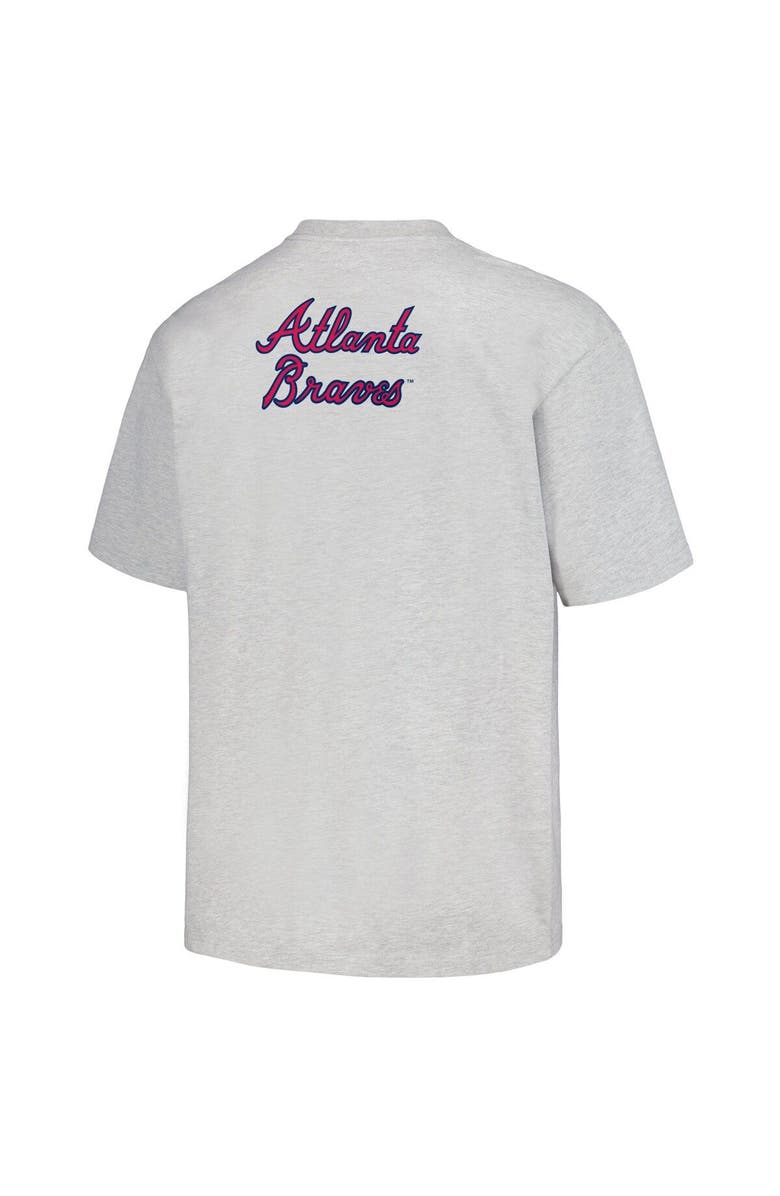 PLEASURES Men's PLEASURES  Gray Atlanta Braves Mascot T-Shirt, Alternate, color, 
