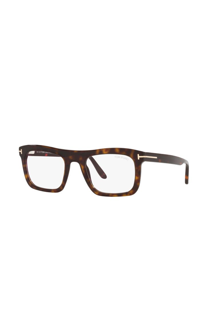 52mm Rectangle optical glasses, Main, color, Tortoise