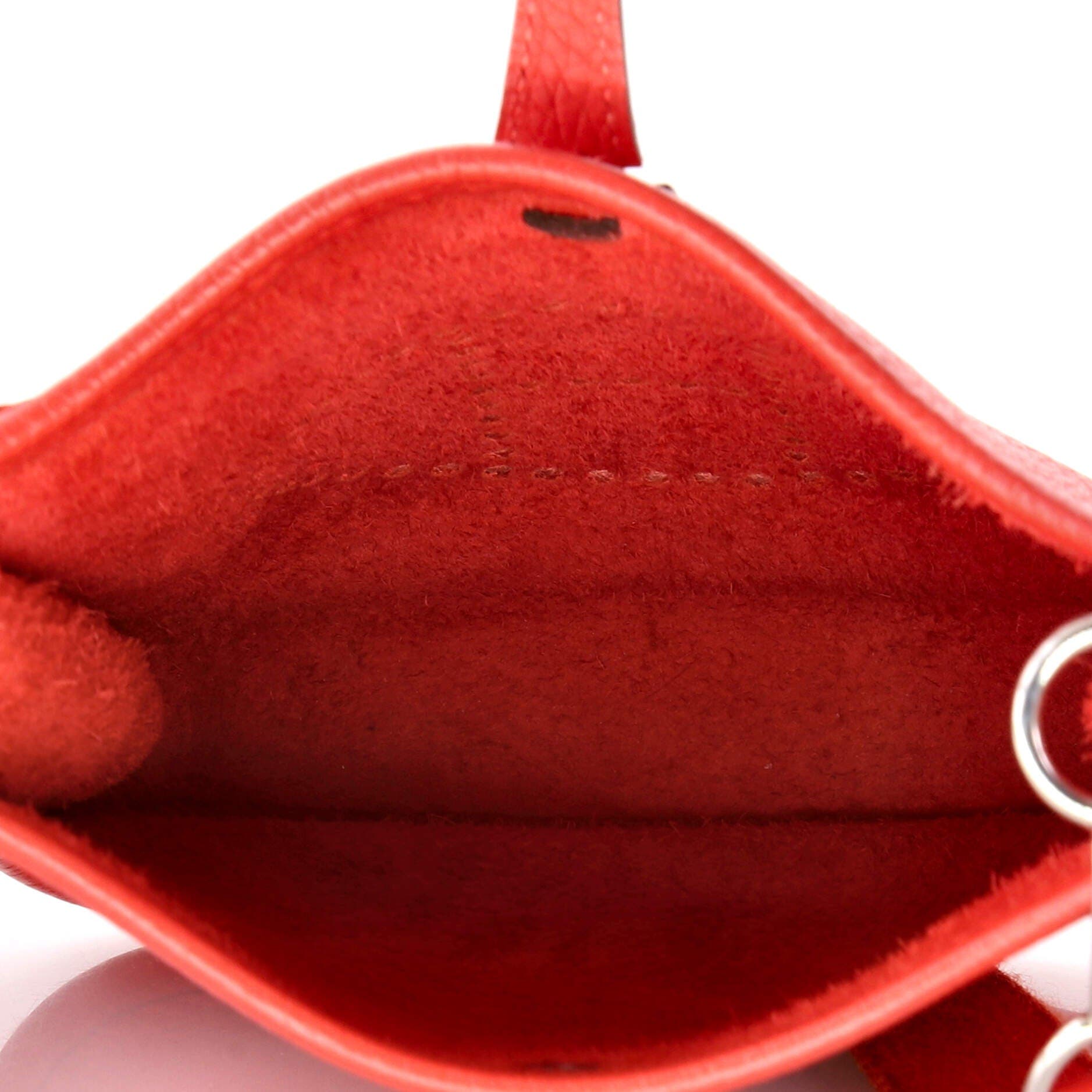 Pre-Owned Hermes Evelyne Bag Gen III Clemence TPM, Alternate, color, Geranium