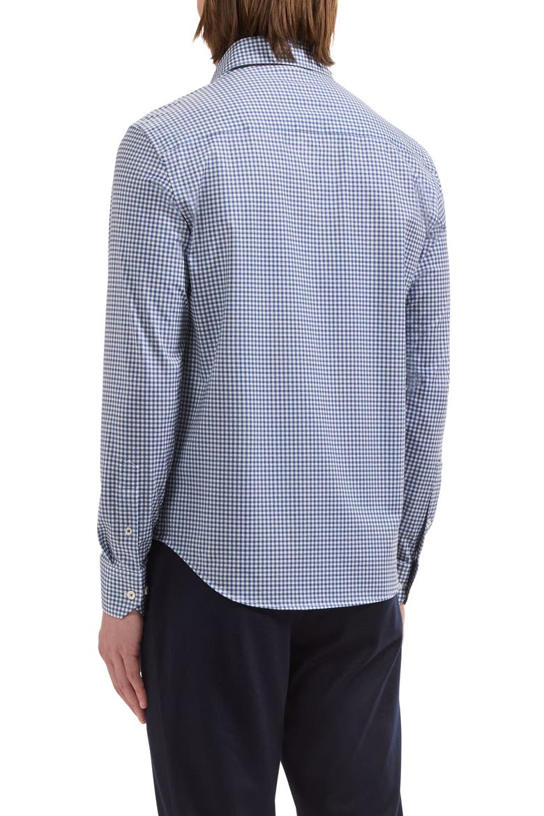 James OoohCotton® Gingham Button-Up Shirt, Alternate, color, NAVY