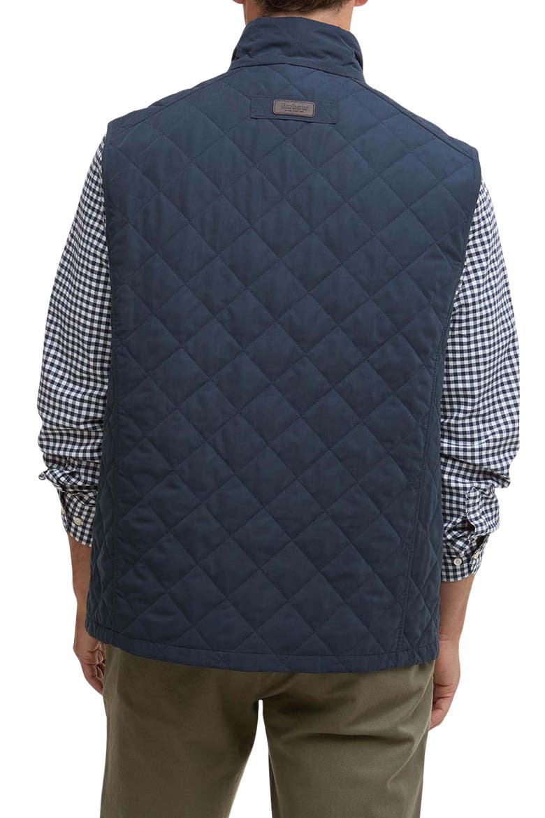 Sanded Quilted Vest, Alternate, color, NAVY