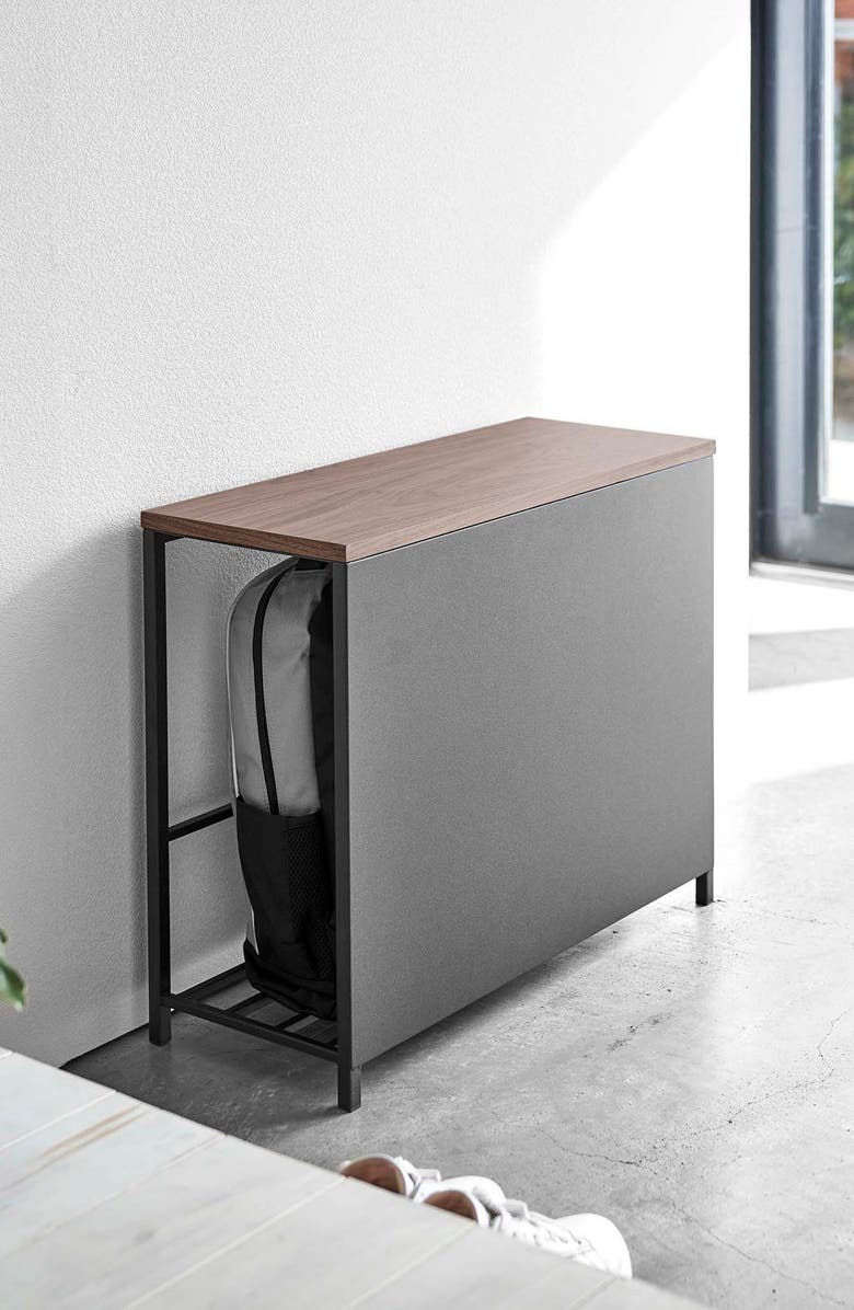 Yamazaki Entryway Storage Bench, Alternate, color, Black